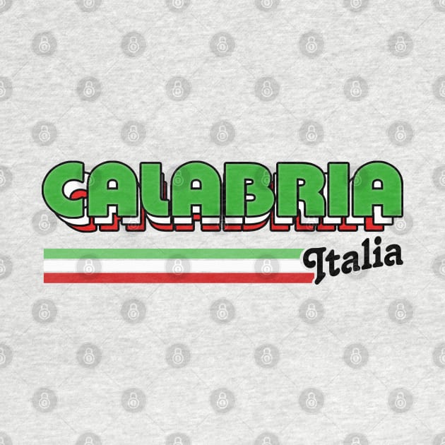 Calabria - Retro Style Italian Region Design by DankFutura